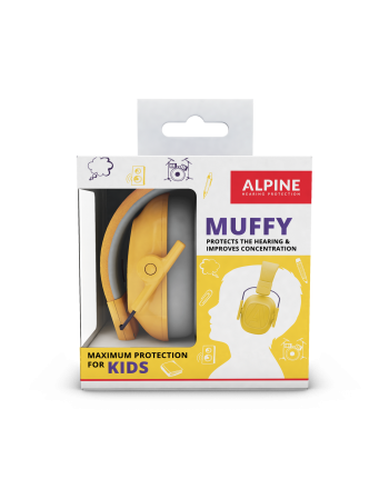 Apsauginės ausinės vaikams Alpine Muffy Kids Yellow