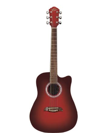 Acoustic guitar Oscar Schmidt OD45CRDBPAK-W-U Red Burst (with a bag, picks)