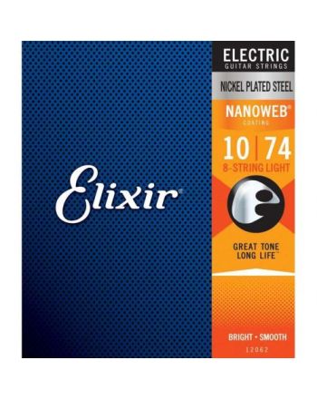 Stygos elektrinei gitarai Elixir 8-string light 12062