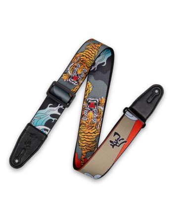 Diržas gitarai Levy's 2”-Wide Polyester Guitar Strap with Japanese Traditional Tiger Motif