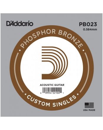 Pavienė styga D'addario Phosphor Bronze .023 PB023