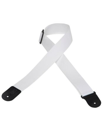 Diržas gitarai Levy's 2" Polypropylene Guitar Strap With Polyester Ends And Tri-glide Adjustment. Adjustable To 62". White Color