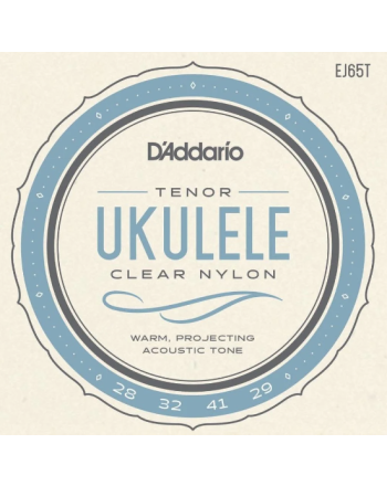 Tenor ukulele strings D'addario Clear Nylon EJ65T